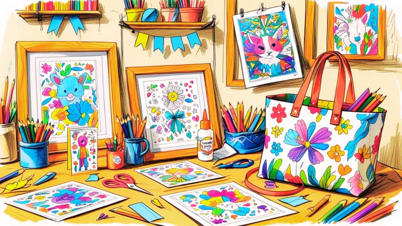 10 Maneiras Criativas de Usar Seus Desenhos para Colorir