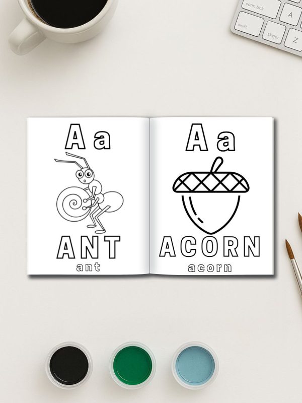 78 Páginas de Colorir Alfabeto para Educação Infantil PDF - Imagem 3