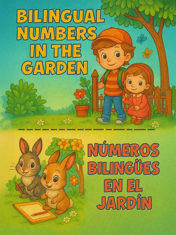 Números Bilíngues no Jardim – PDF Grátis para Imprimir