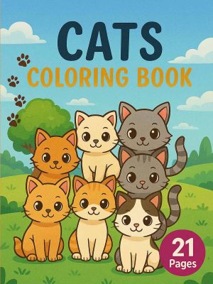 Aventuras do Gatinho – Grátis 21 Desenhos para Colorir PDF