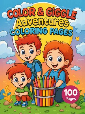 Pinte e Dê Risada – 100 Desenhos para Imprimir e Colorir
