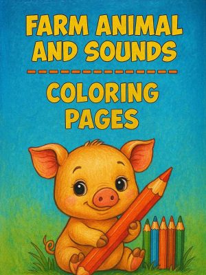 Animais da Fazenda e Seus Sons – Colorir PDF