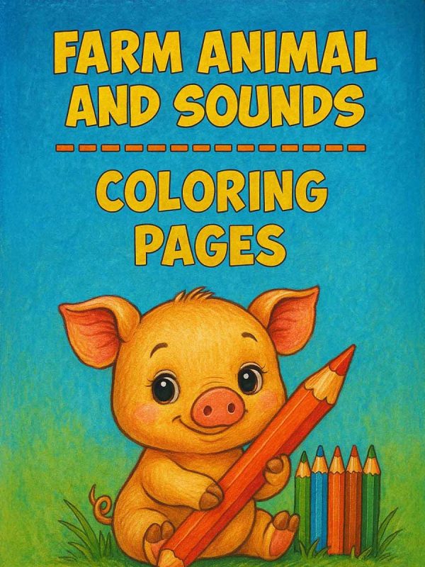 Animais da Fazenda e Seus Sons – Colorir PDF