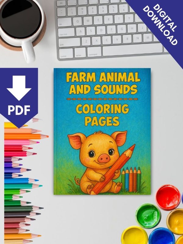 Animais da Fazenda e Seus Sons – Colorir PDF - Imagem 2