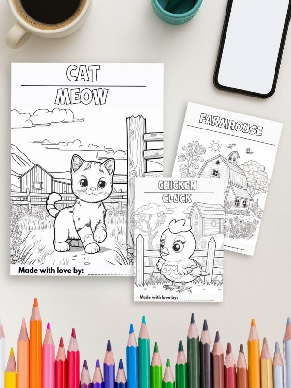 Animais da Fazenda e Seus Sons – Colorir PDF - Imagem 4