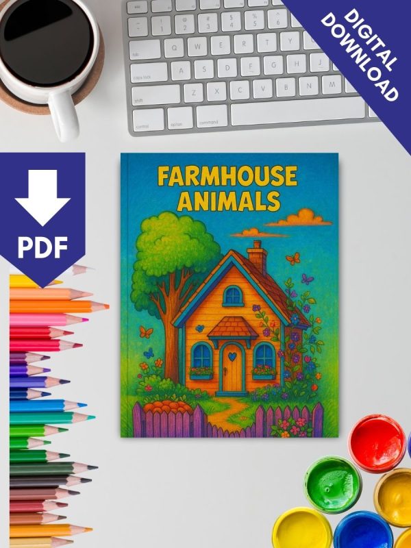 Meus Primeiros Animais da Fazenda – PDF para Pintar - Imagem 2
