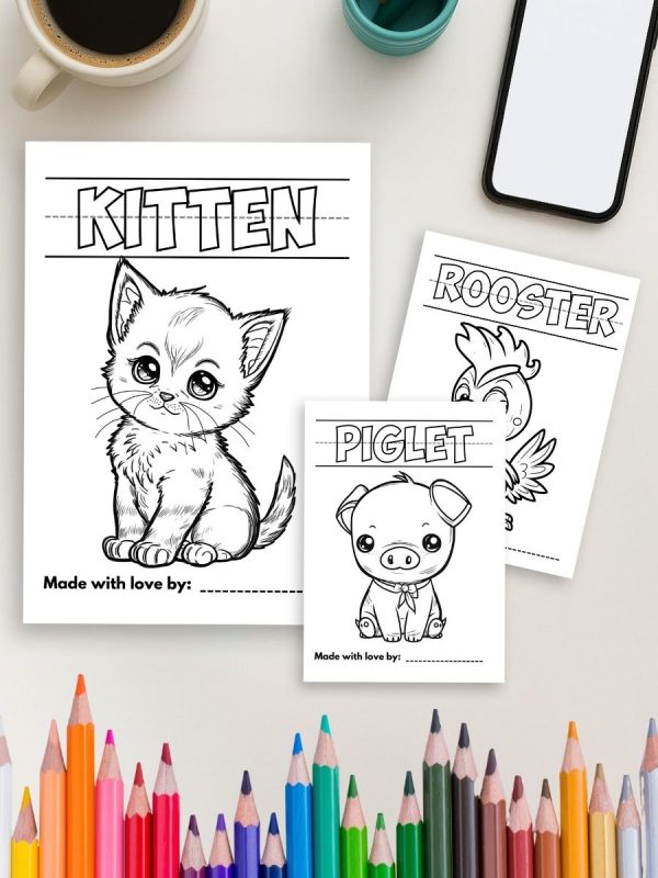 Meus Primeiros Animais da Fazenda – PDF para Pintar - Imagem 4