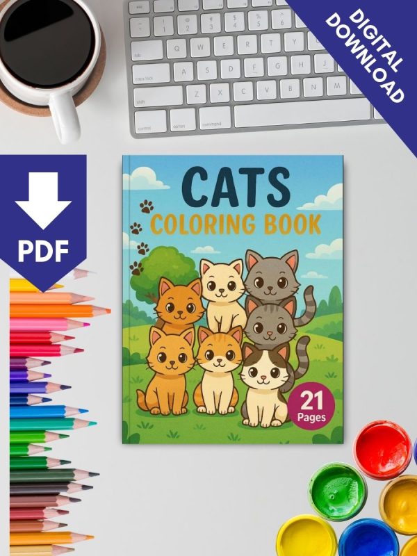 Aventuras do Gatinho – Grátis 21 Desenhos para Colorir PDF - Imagem 2