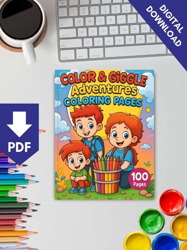 Pinte e Dê Risada – 100 Desenhos para Imprimir e Colorir - Imagem 2