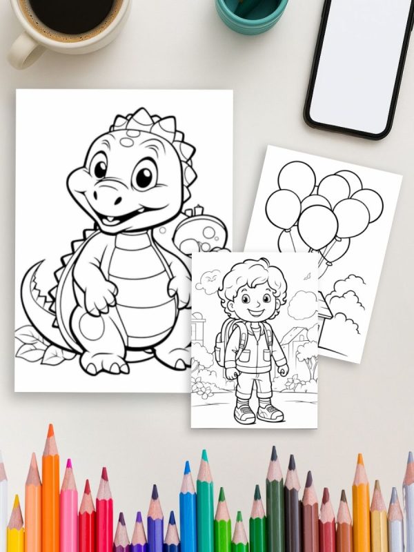 Mundo da Diversão – 100 Desenhos para Pintar em PDF - Imagem 4