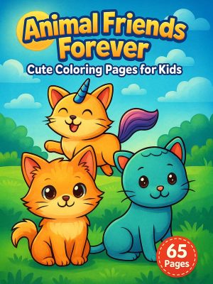 Amigos Animais – 65 Desenhos Fofos para Pintar PDF