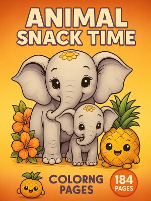 Lanche Animal – 184 Desenhos Fáceis para Criança Pintar