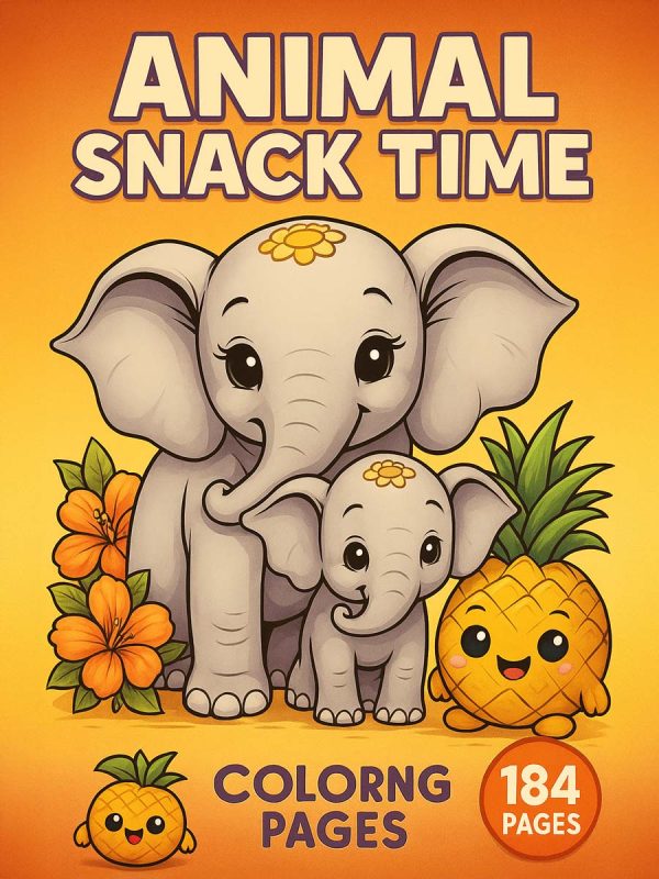 Lanche Animal – 184 Desenhos Fáceis para Criança Pintar
