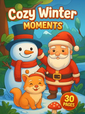 30 Desenhos de Inverno para Crianças – PDF para Imprimir