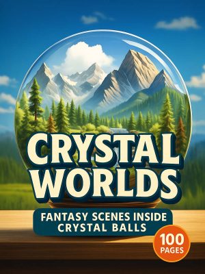 100 Fantasia Dentro de Bolas de Cristal Colorir PDF