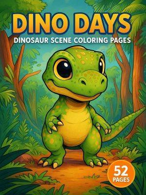 52 Desenhos de Dinossauros em PDF para Colorir