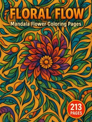 213 Desenhos Mandala de Flores em PDF para Colorir