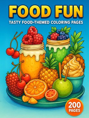 200 Desenhos Deliciosos de Comidas em PDF para Colorir