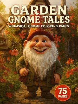 75 Desenhos de Gnomos no Jardim em PDF para Baixar