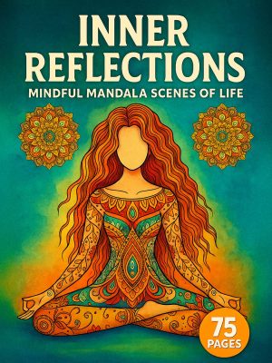 Reflexões Interiores – 75 Cenas Mandala em PDF para Pintar