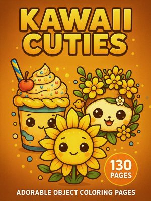 Fofurinhas Kawaii – 130 Desenhos do Dia a Dia para Pintar