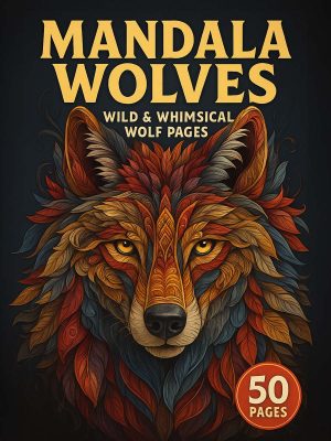 50 Desenhos de Colorir com Lobos em PDF para Imprimir