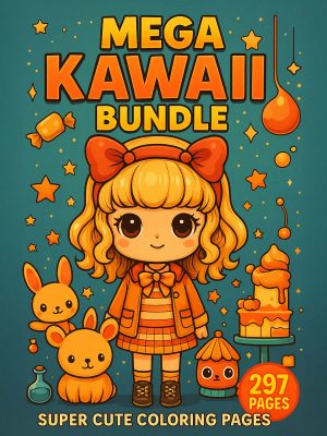 297 Desenhos Kawaii Super Fofos para Colorir em PDF
