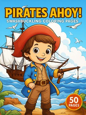 Piratas à Vista! – 50 Desenhos em PDF para Colorir