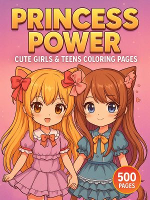 500 Desenhos de Colorir para Meninas e Adolescentes PDF