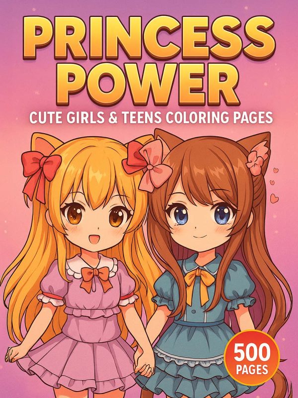 500 Desenhos de Colorir para Meninas e Adolescentes PDF