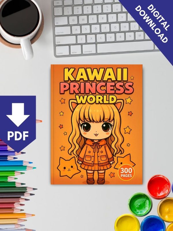300 Desenhos de Princesas kawaii e Meninas Fofas PDF - Imagem 2