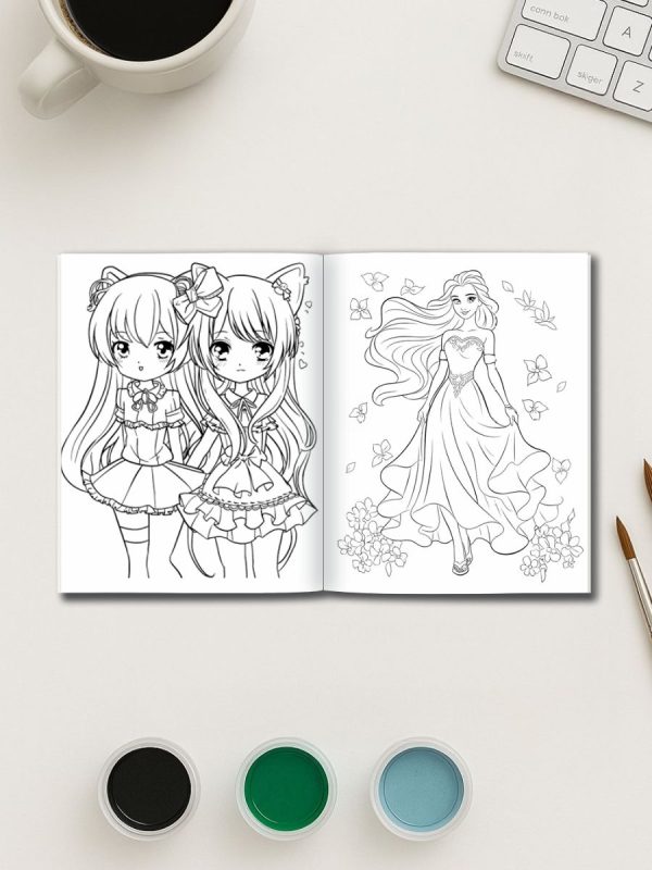 500 Desenhos de Colorir para Meninas e Adolescentes PDF - Imagem 3