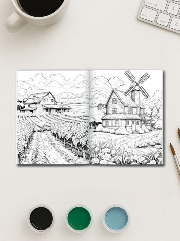 50 Desenhos  para Imprimir com Tema Rústico Campestre - Imagem 3