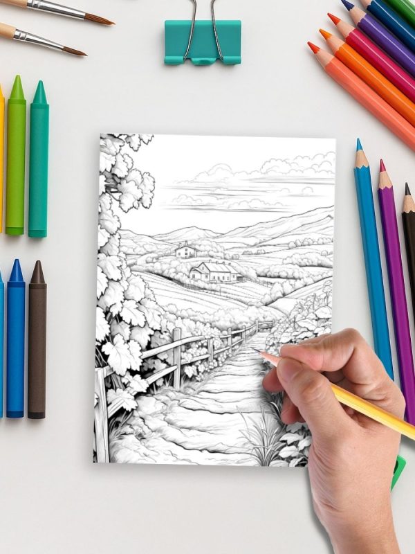 50 Desenhos  para Imprimir com Tema Rústico Campestre - Imagem 5