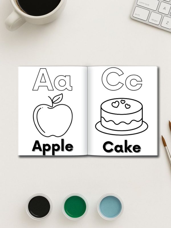 Colorir ABC do Inglês – 100 Desenhos do Alfabeto PDF - Imagem 3