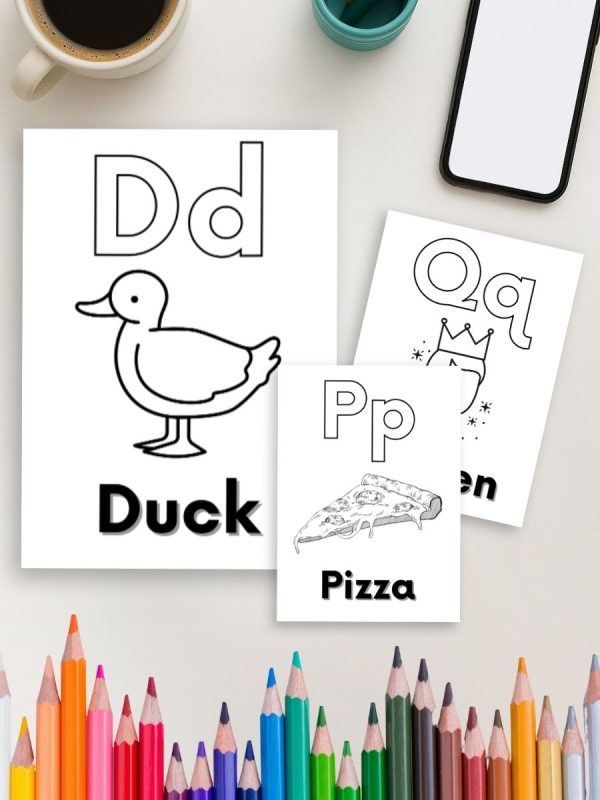 Colorir ABC do Inglês – 100 Desenhos do Alfabeto PDF - Imagem 4