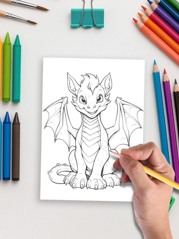 Aventura dos Dinos & Dragões – 100 Desenhos em PDF - Imagem 5