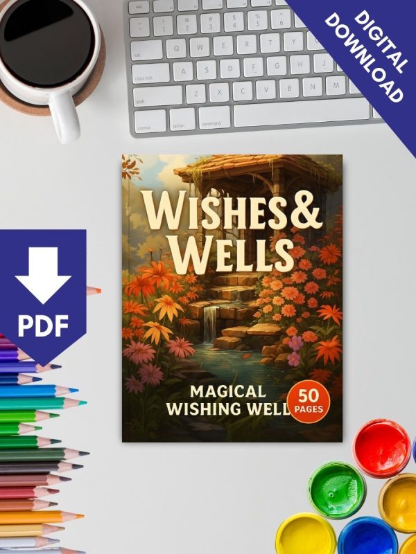 50 Desenhos de Poços dos Desejos Mágicos – Colorir PDF - Imagem 2