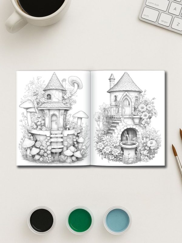 50 Desenhos de Poços dos Desejos Mágicos – Colorir PDF - Imagem 3