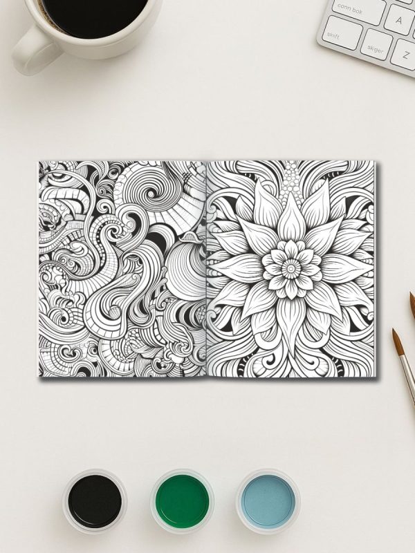50 Padrões Divertidos e Relaxantes em PDF para Colorir - Imagem 3