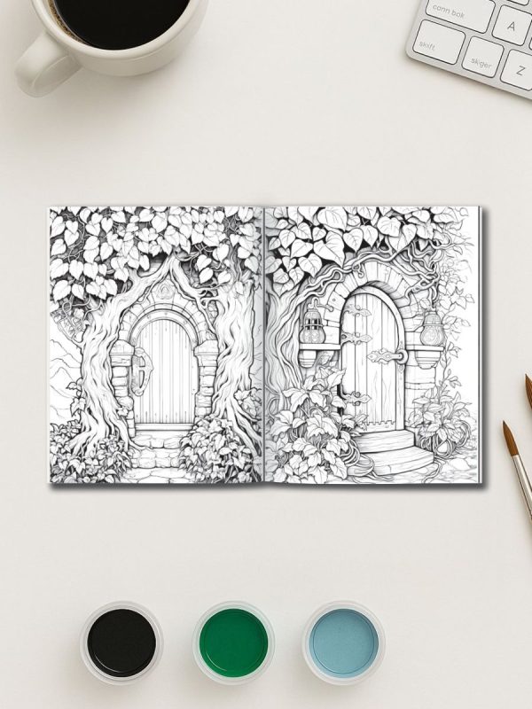 100 Desenhos de Casas com Flores para Colorir PDF - Imagem 4