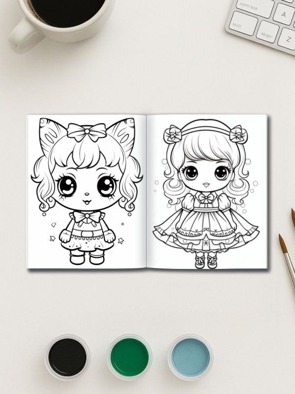 300 Desenhos de Princesas kawaii e Meninas Fofas PDF - Imagem 3