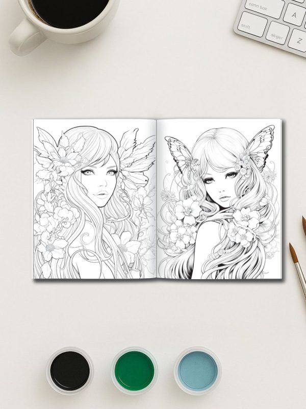 230 Desenhos de Fadas Encantadas em PDF para Imprimir - Imagem 3