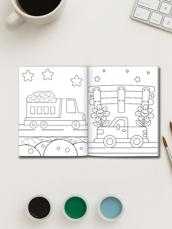 Vrum & Zoom – 35 Desenhos de Carros em PDF para Colorir - Imagem 3