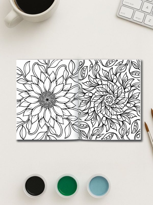 213 Desenhos Mandala de Flores em PDF para Colorir - Imagem 3