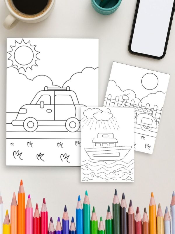 Vrum & Zoom – 35 Desenhos de Carros em PDF para Colorir - Imagem 4