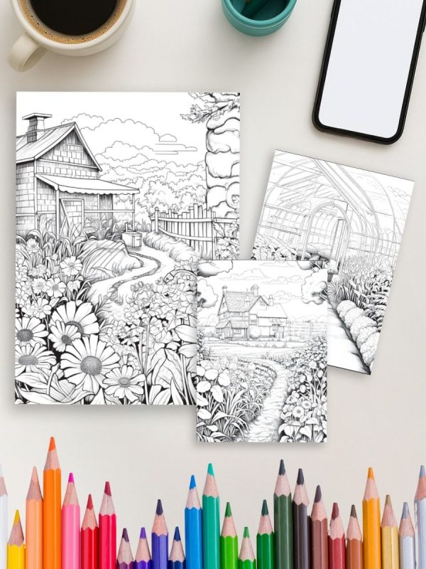 Jardim do Fazendeiro – 125 Desenhos Vida Campestre PDF - Imagem 4