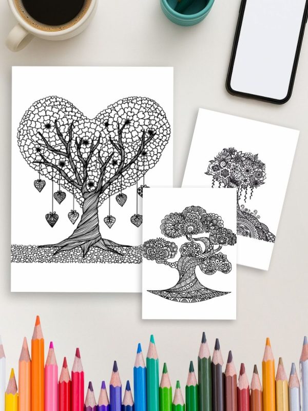Calma da Natureza – 135 Desenhos de Paisagens para Colorir - Imagem 4