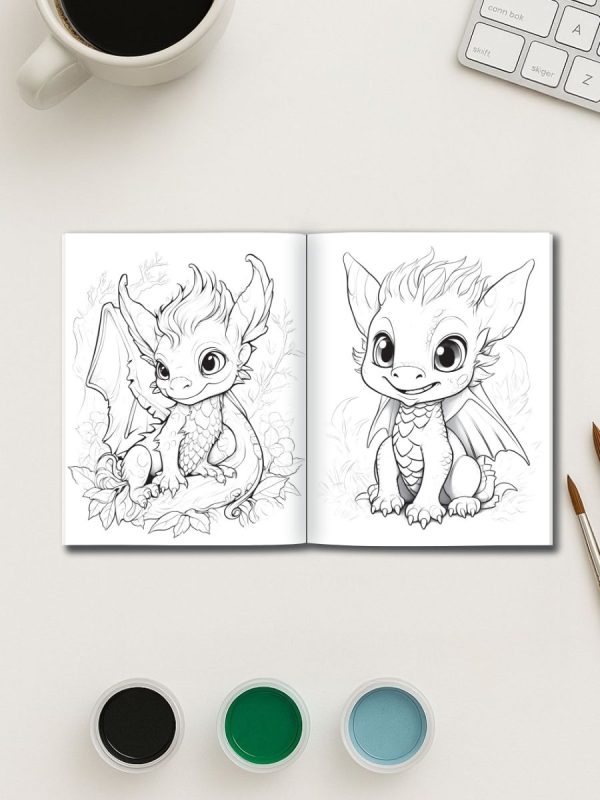 50 Desenhos de Dragões em PDF para Colorir - Imagem 3