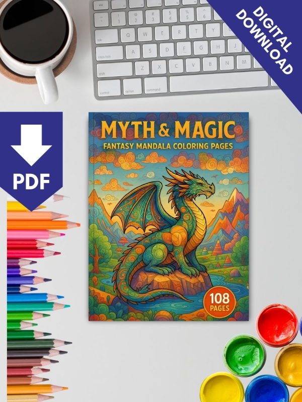 Mito e Magia – 108 Desenhos Mandala de Fantasia PDF - Imagem 2